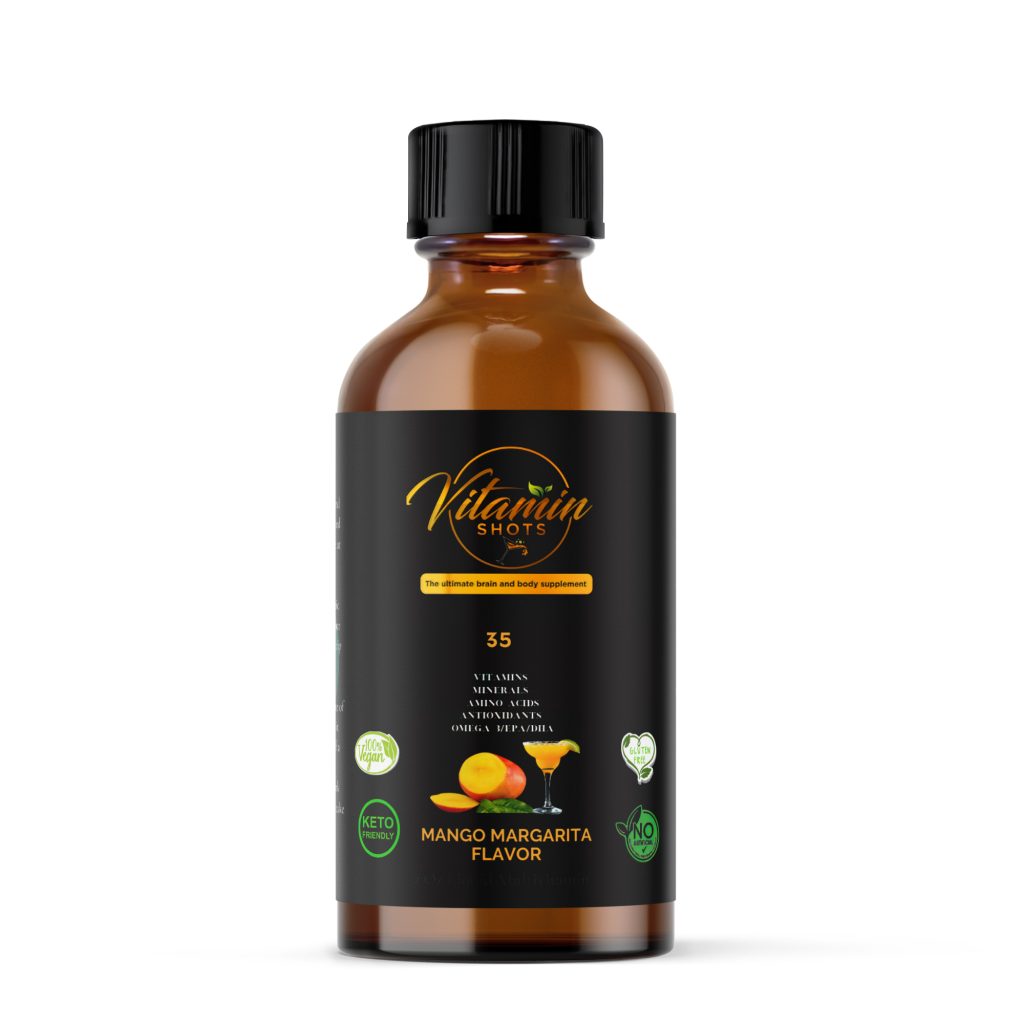 Vitamin Shots Bottle Photo White Background 2